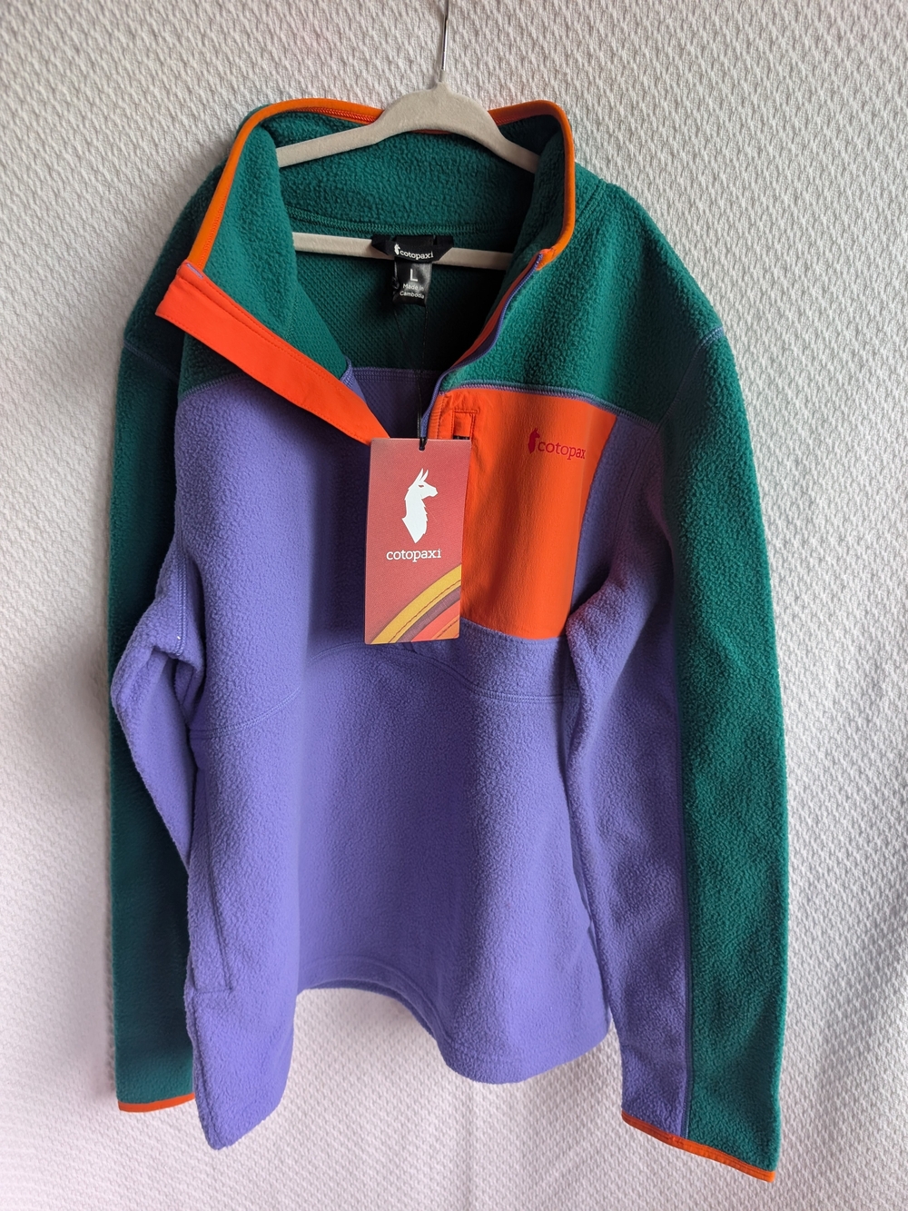 NWT Cotopaxi Kids' Abrazo Half-Zip Fleece Pullover Jacket – Size L